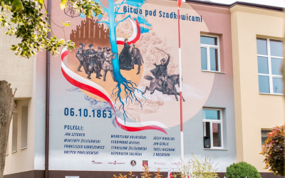 Mural o Powstaniu Styczniowym w Szadku odsłonięty!