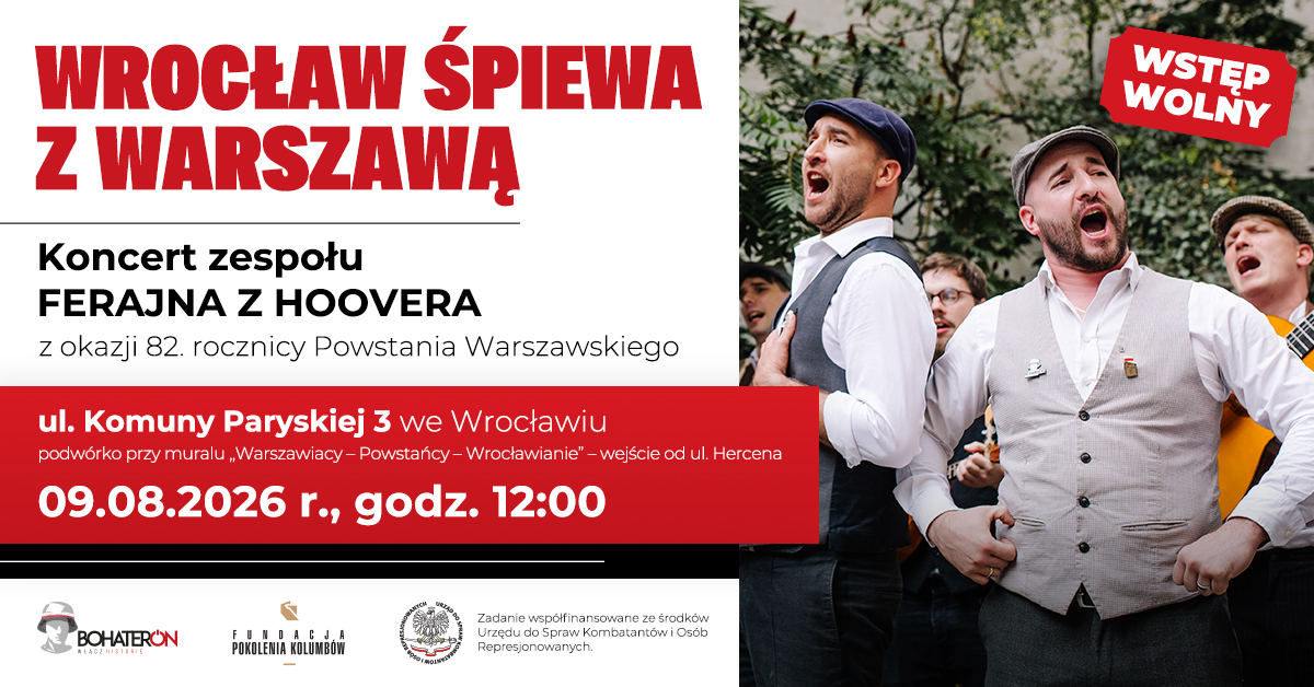 WROCŁAW SINGS WITH WARSAW. Join the concert!
